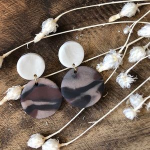 Handmade polymer clay earrings in the style Becca